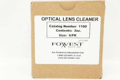 Foxwest 1100 Optical Lens Cleaner 2 oz., Size 6/PK